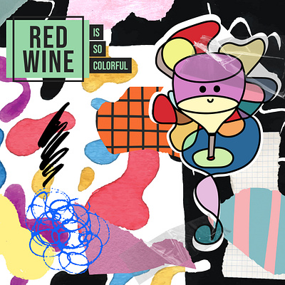 Red Wine - Semi Abstrait