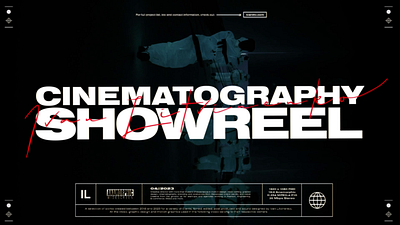 Cinematography Reel Intro Sequence animation branding design graphic design motion graphics typography