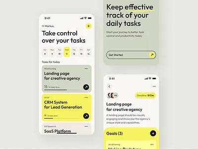 Task Management App 📌 app app design dashboard design concept mobile mobile app product product design productivity task management task manager tasks ui ui design ux ux design web design
