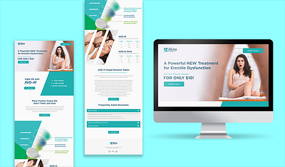 Akina Drug Landing Page design graphic design landing page unbounce