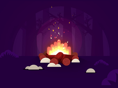 2D Fire Animation animated gif animation animation after effects illustration motion design motiongraphics