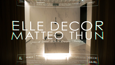 Project Highlight: Elle Decor+Matteo Thun animation branding design graphic design logo motion graphics