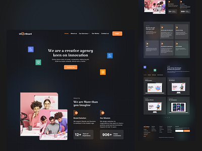 Creative Agency Website Design Concept agency agency landing page agency website creative agency creative design design landing page ui ui design web design website