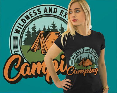 Camping t shirt design service bitcoin t shirt design camping t shirt for ladies design fishing t shirt graphic design illustration