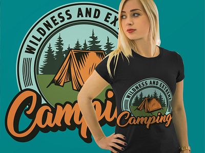 Camping t shirt design service bitcoin t shirt design camping t shirt for ladies design fishing t shirt graphic design illustration