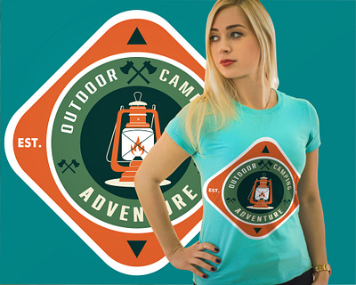 Out door camping t shirt design camping t shirt templates