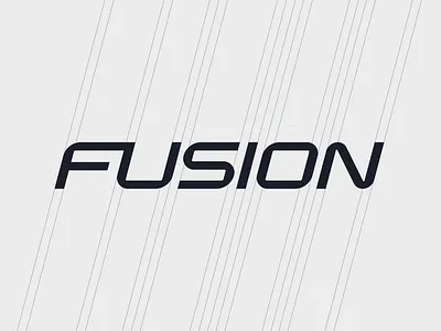 Fusion Logo logo design motorsport racing