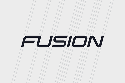 Fusion Logo logo design motorsport racing