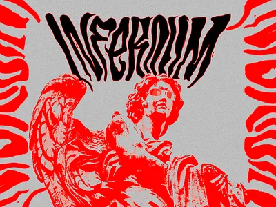 Lettering Infernim art direction graphic design hell illustration ilustração lettering logo