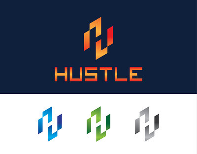 Hustle - Logo Design best logo branding creative logo graphic design h letter illustration letter h logo letter logo logo logo design logofolio tech logo typography vector