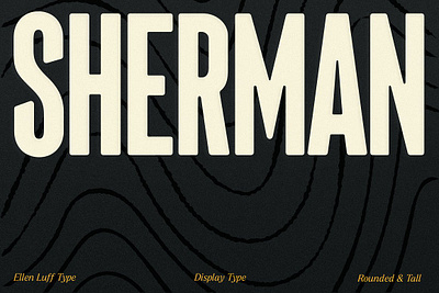 Sherman Typeface soft font wood type
