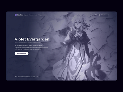 Anime Streaming Website Design by Rima on Dribbble