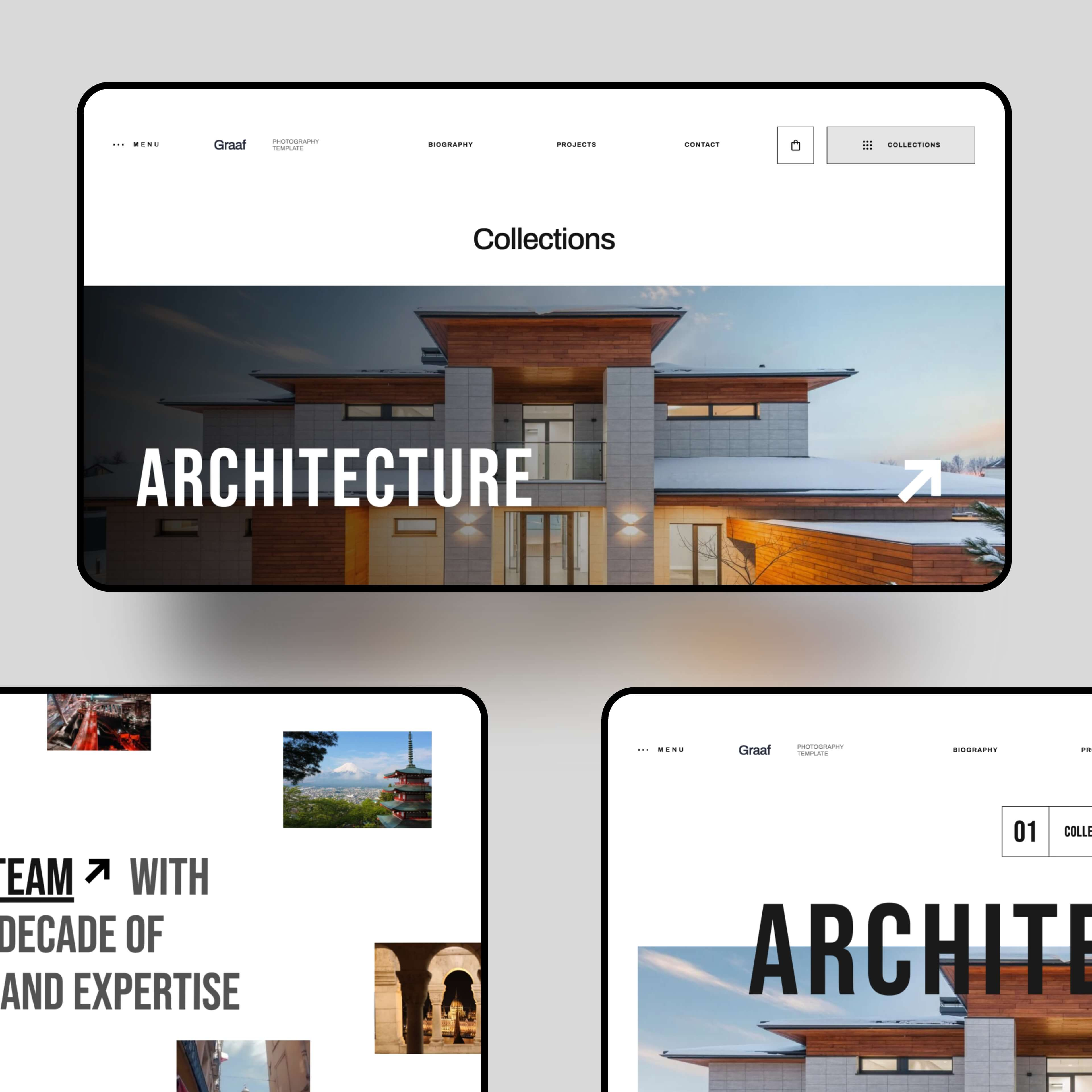 Photography & Architecture website designs: Webflow template agency architecture creative design designer interaction interior designer landing page metrik template photography portfolio responsive showcase studio template ui web webdesign webflow website