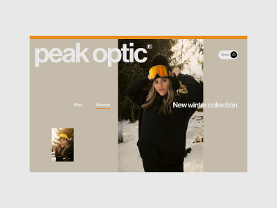peak optic® design figma prototype ui ux web design