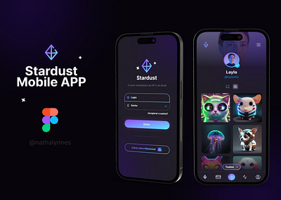 Stardust - Crypto and NFT mobile app crypto design mobileapp nft nftdesign productdesign ui uidesign ux uxdesign uxui