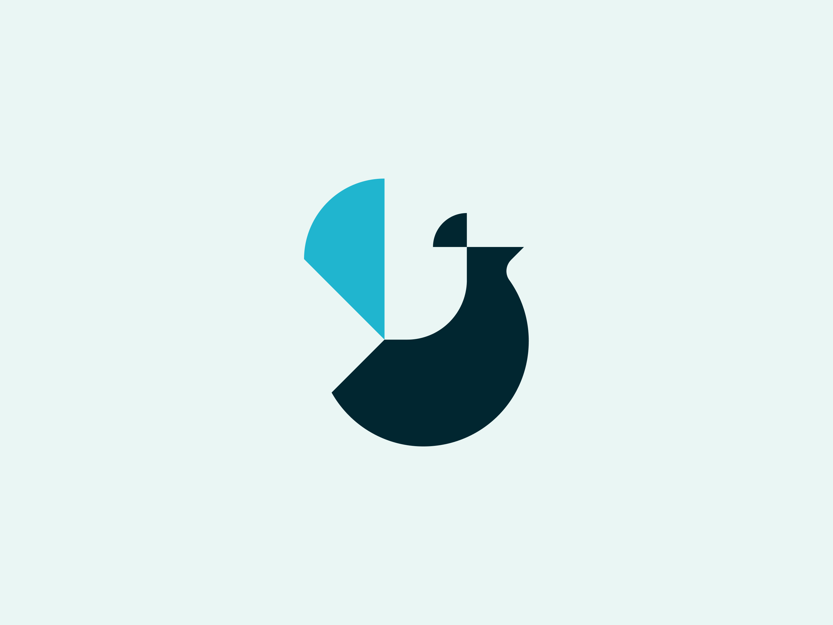 Peacock blue branding logo minimal