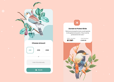 Donation App dailyui01 dailyui01 dailyui001 dailyui design illustration uxuidesign