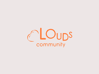 Logo: Clouds Community☁️🌎 app branding clouds community design friends graphic design illustration international logo market online people