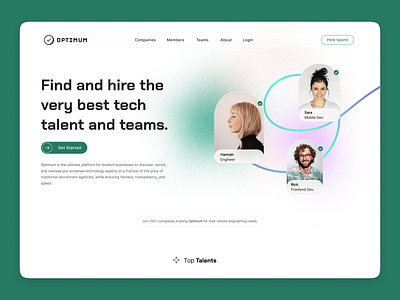 Find best talent and teams - Fun Project! available for work branding clean design dribbble hire minimal talent teams ui web