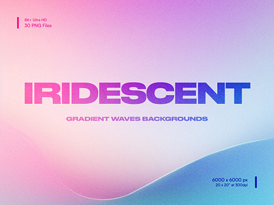 WP005 — Iridescent background digital waves gradient iridescent wallpaper