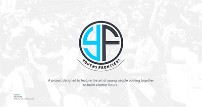 Youths Frontiers (NGO brand) branding graphic design logo