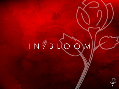 IN BLOOM dailylogo flower logo rose logo