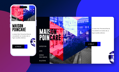 Website Maison Poincaré branding design graphic design illustration logo mobile website ui website