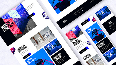 Website Maison Poincaré branding design graphic design illustration logo mobile website ui website