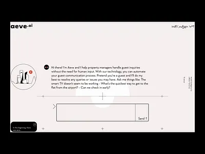 aeve.ai ai chat design gpt logo minimal motion graphics type typography ui ux web