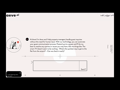aeve.ai ai chat design gpt logo minimal motion graphics type typography ui ux web
