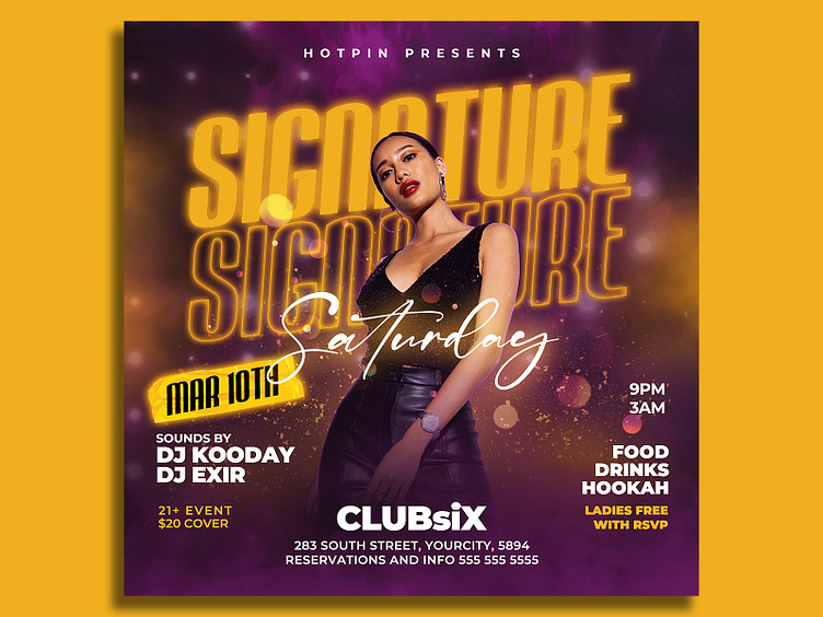 Night Club Flyer Template by Hotpin on Dribbble