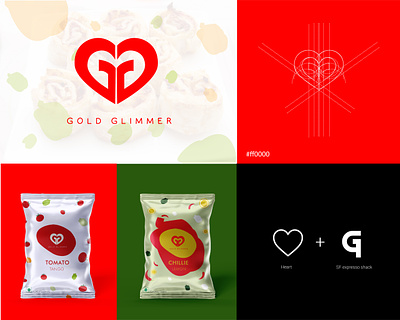 Logo of Gold Glimmer [ Veg Snack Comapny ] app brand identity branding design graphic design illustrat illustration logo logo design ui ux vector