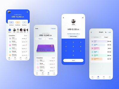 Wallet and Banking App app branding design graphic design illustration ui ux