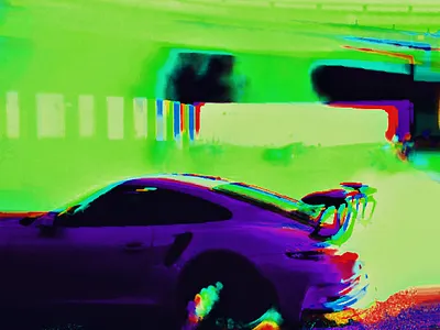 The Porsche Infection Fan Art (Purple vs Green) 3d design graphic design