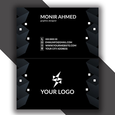 black business card design templates 3d animation app branding business card design design graphic design illustration logo monir360 ui