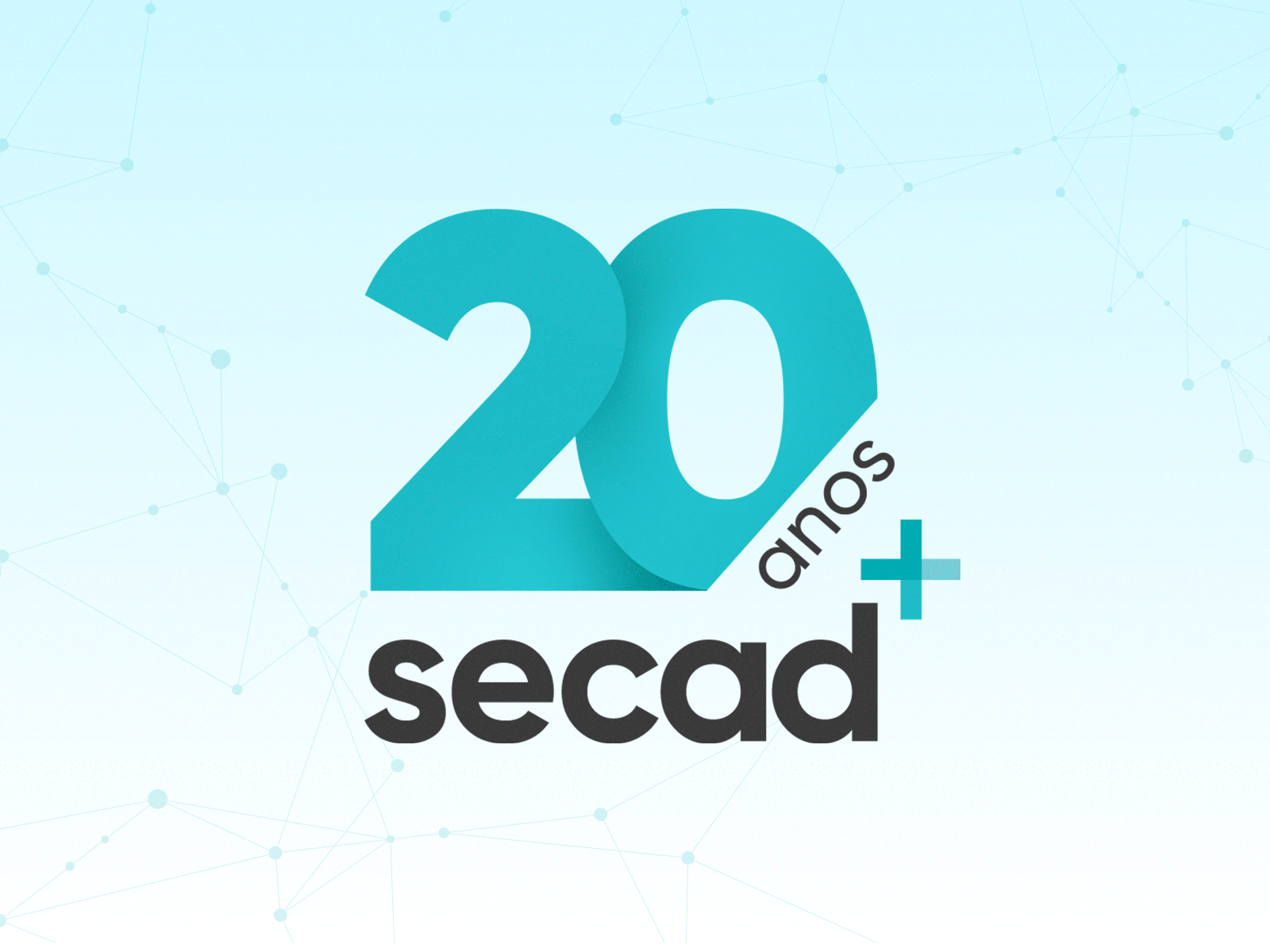 Campanha - Secad 20 anos card design social media