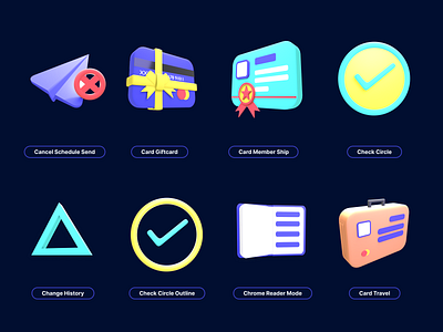 icons 3d 3d animation app branding card travel. change history design graphic design icon illustration logo mobile motion graphics ui ux vector