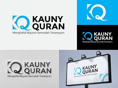 Logo Kauny Quran brand identity branding k logo kq logo logo q logo