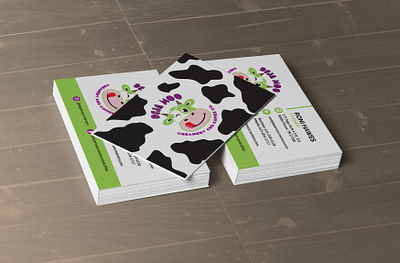 deja moo business card branding design graphic design print