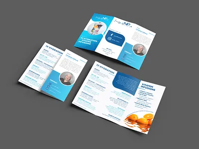 np clinic brochure branding design graphic design print