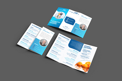 np clinic brochure branding design graphic design print