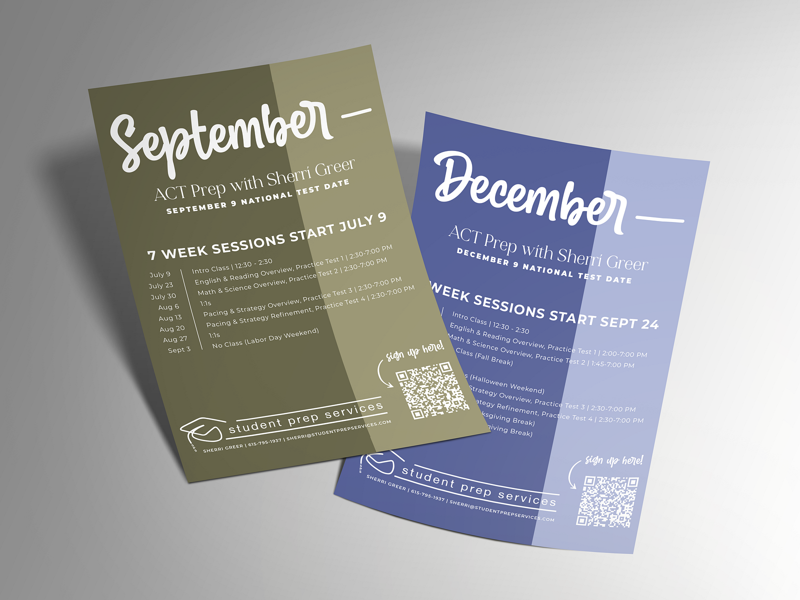 Act Prep Flyers By Mackenzie On Dribbble