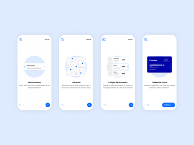 Animated Onboarding Screens animation motion graphics ui