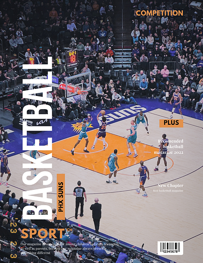 Suns Magazine Example (Taken and Edited by me) art basketball branding graphic design magazine magazine design photoshop