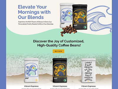 Cerro y Mar Coffee Online Store app branding design graphic design illustration logo typography ui ux vector web