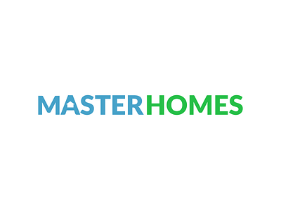 Master Homes Logo adobe illustrator branding design graphic design home logo illustration illustrator logo realtor logo typography vector