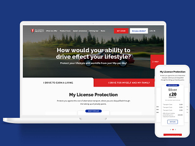 Site redesign / Insurance b2c design graphic design landingpage redesign site ui ux web