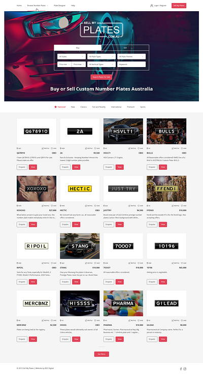 Sell My Plates Website Design design ui ux