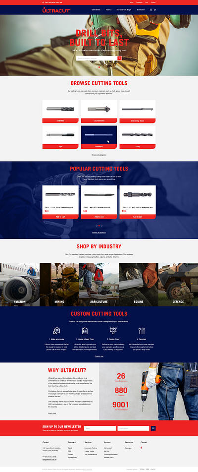 Ultracut Website Redesign design ui ux