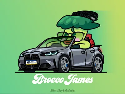 BroccoJames' BMW M3 bmw car graphic design illustration
